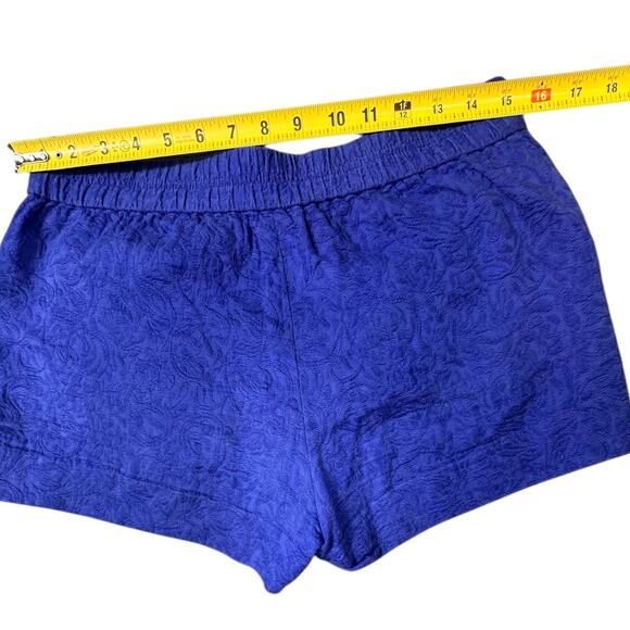 J.Crew Cobalt Blue Textured Cotton Shorts Size 6 - Picture 7 of 9
